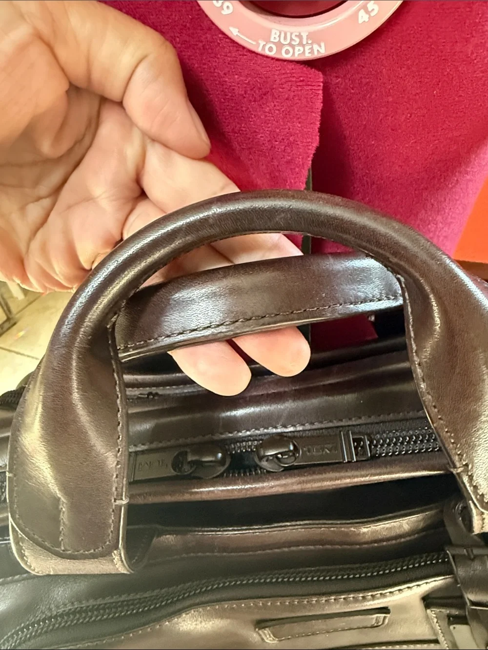 Tumi alpha leather